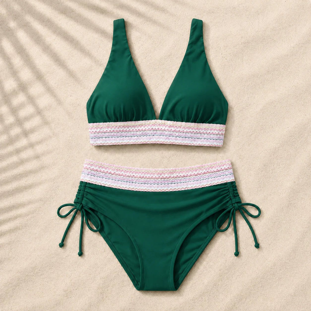 TummyShape™ – Høyhåndtopp skulpturerende bikini-sett