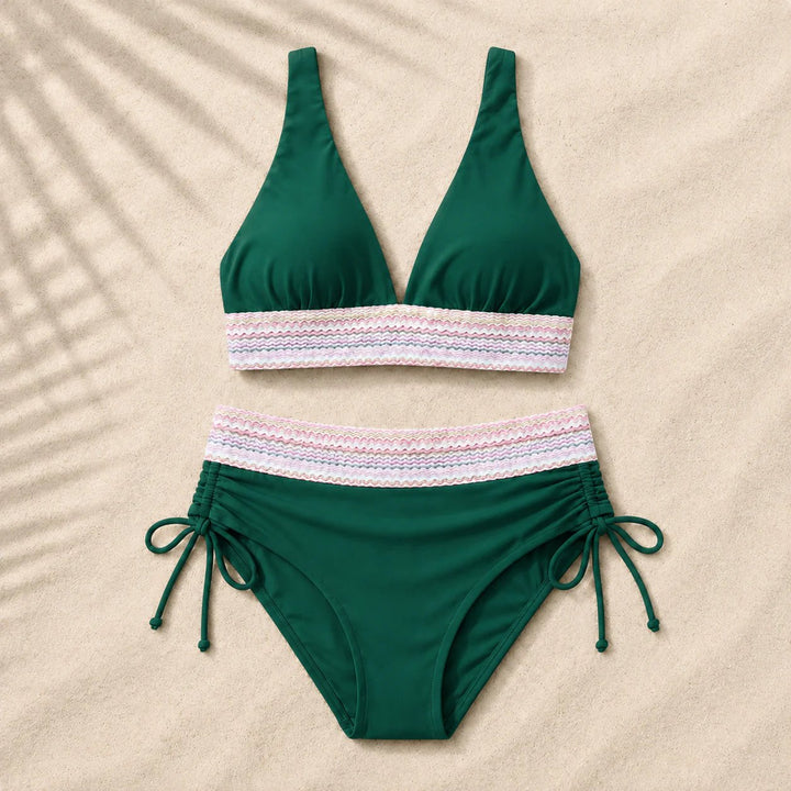 TummyShape™ – Høyhåndtopp skulpturerende bikini-sett