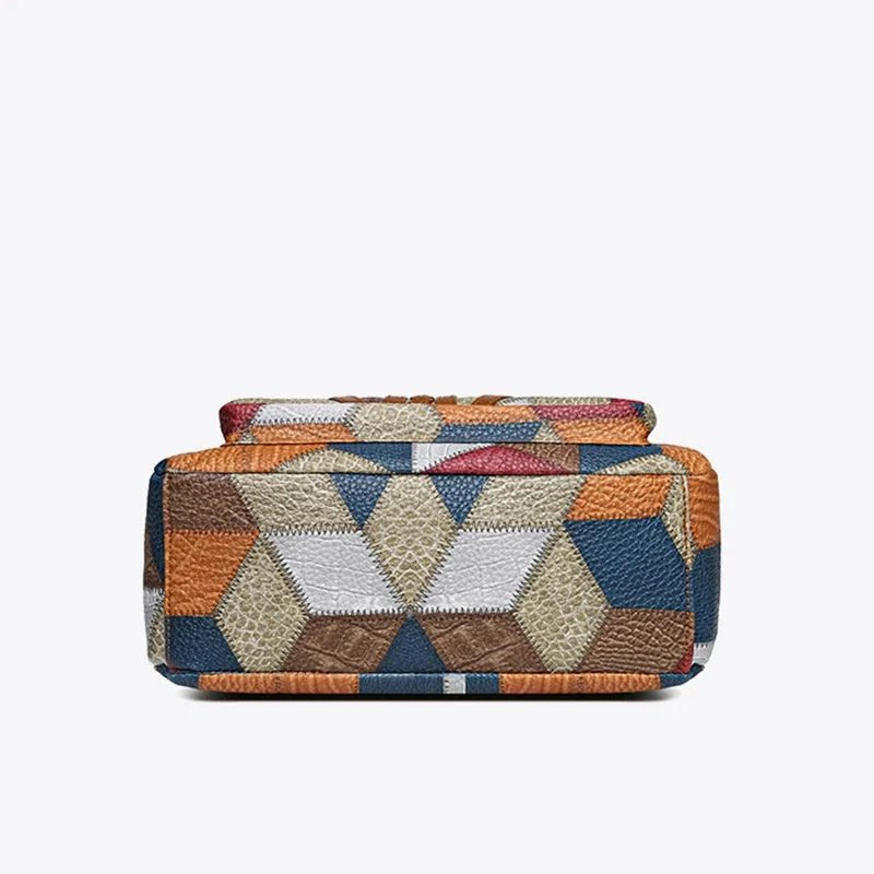 Annika™ – Geometrisk Patchwork Crossbody Skulderveske