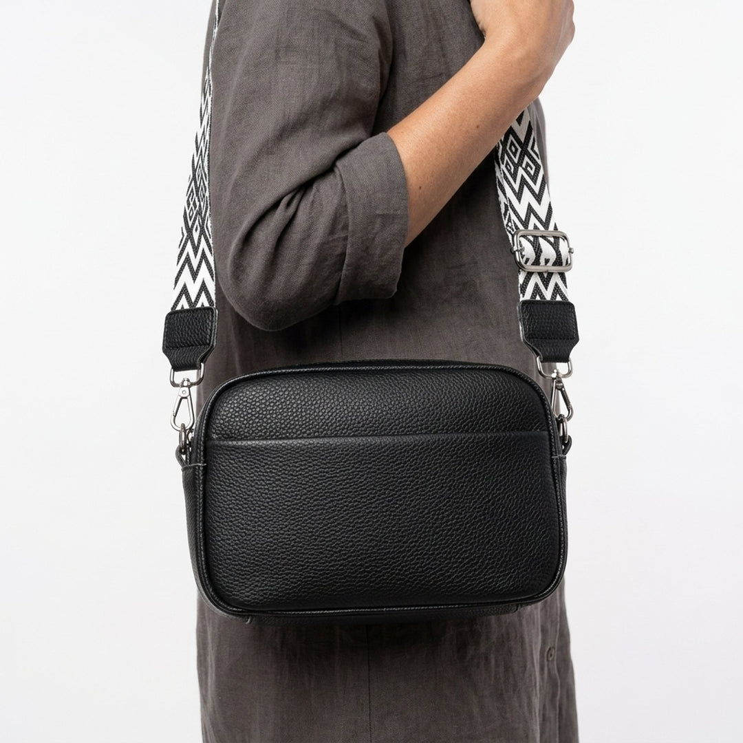 Clara™ – Justerbar stropp teksturert crossover veske
