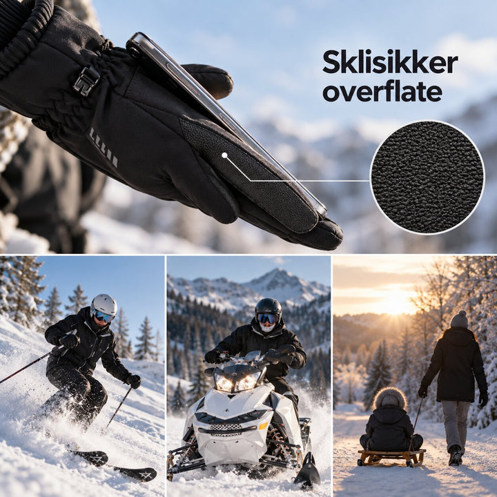 ThermoGrip™ – Berøringsskjerm Vinterhansker med Varme (1+1 GRATIS)