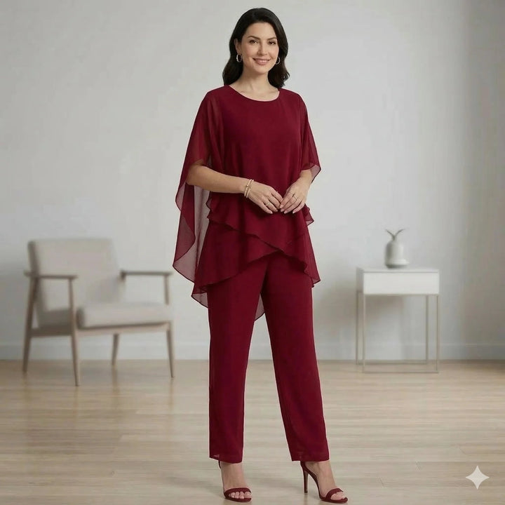 Oda™ – Asymmetrisk Lagdelt Loungewear Sett