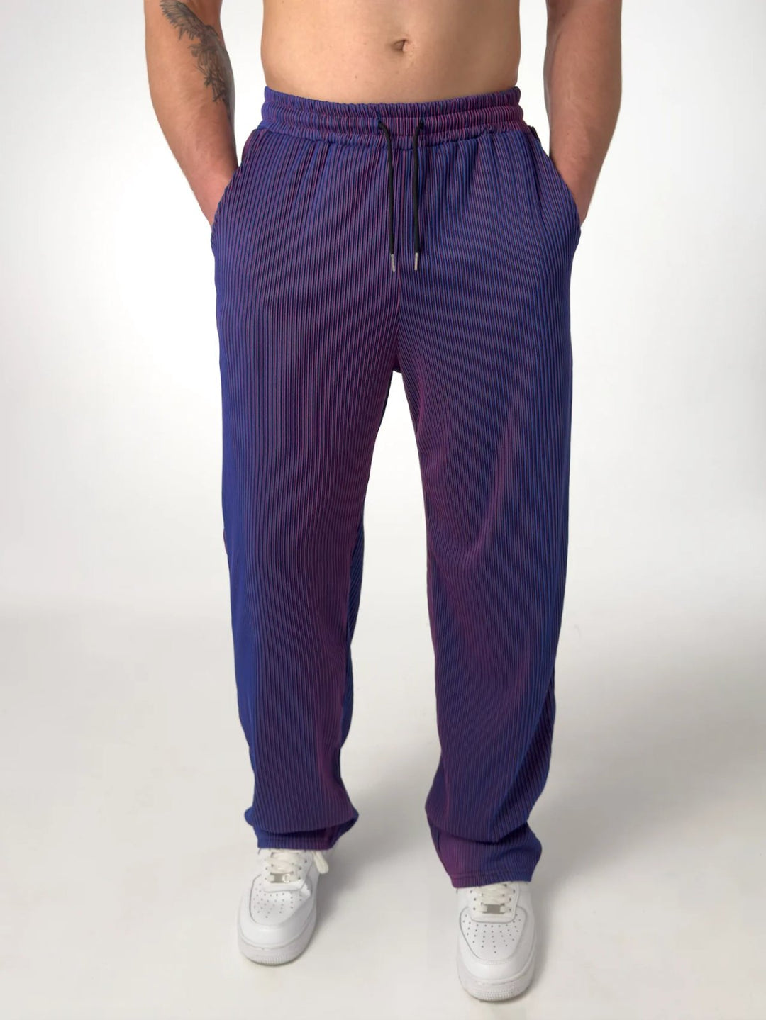 Sindre™ – Ribbede joggebukser med snor og rett ben