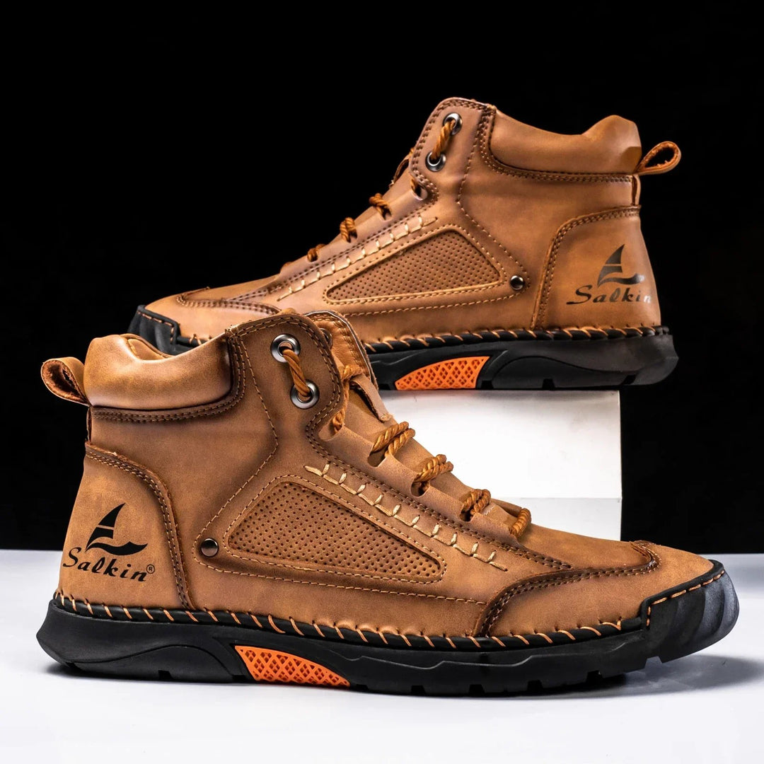 Matteo™ – Håndlagde snørebånd høy-top sneakers