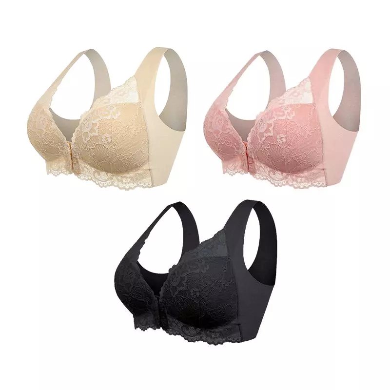 BraLift™ – Frontlukket blondetrådløs støtte-BH