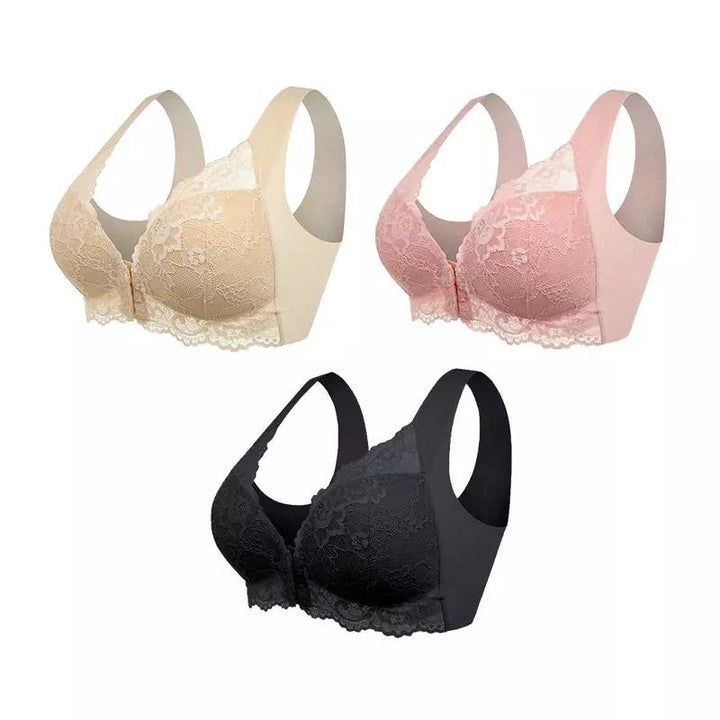 BraLift™ – Frontlukket blondetrådløs støtte-BH