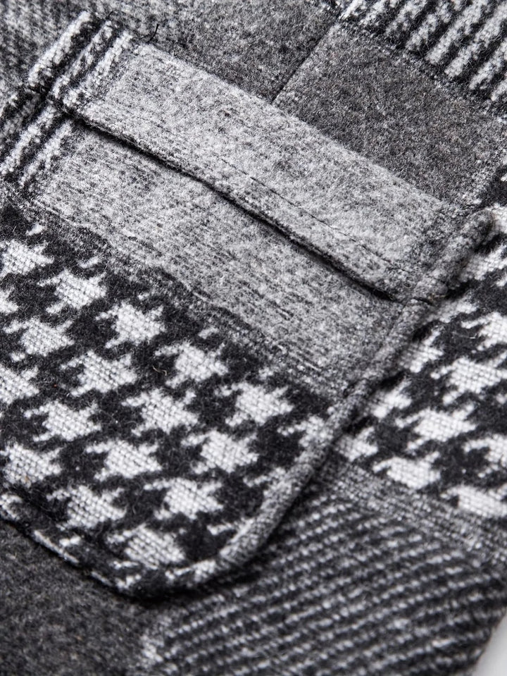Andreas™ – Småknapp-Front Lappeteppe Quiltet Vest