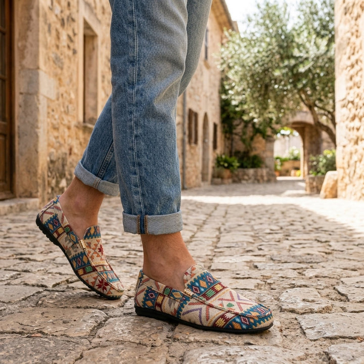 Mathias™ – Aztek trykk Slip-On Komfort Loafers