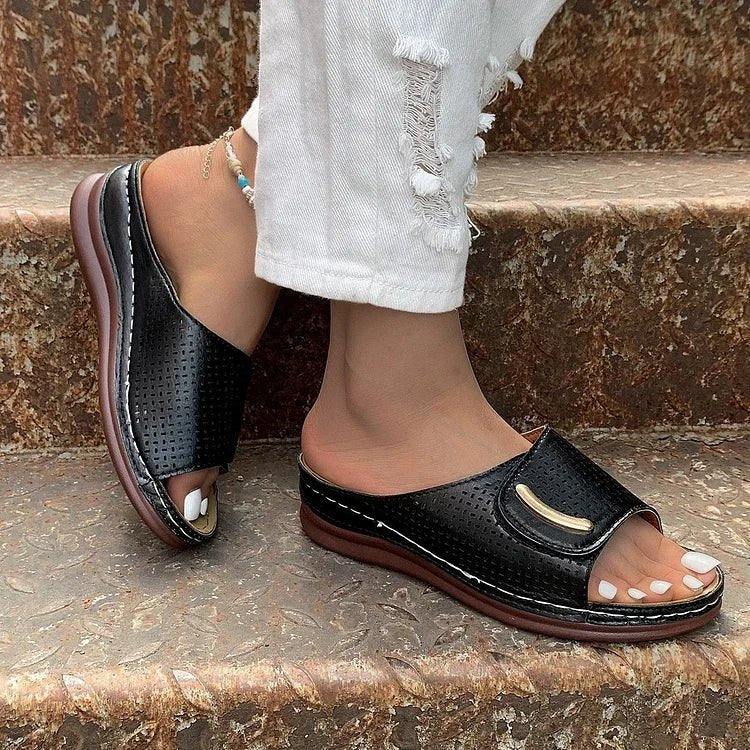 Margaret™ – Perforerte Slip-On Komfort Sandaler