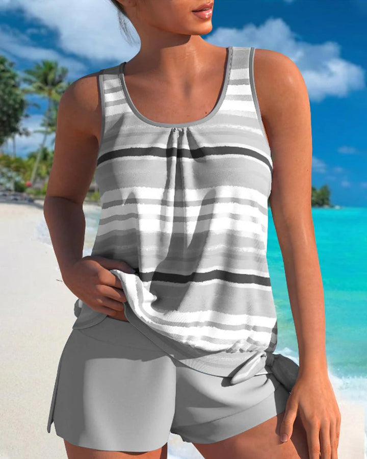 Isabella™ – Avslappet Passform Stripete Tankini-Topp