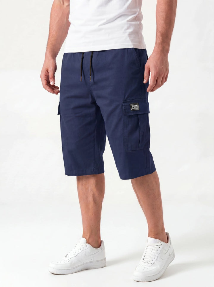 Delilah™ – Drawstring Cargo Pocket Knee Length Shorts