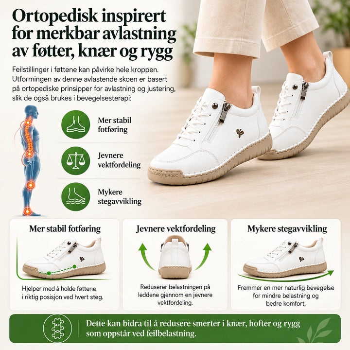 OrthoFit™ – Ergonomiske Polstrede Sneakers med Sideglidelås