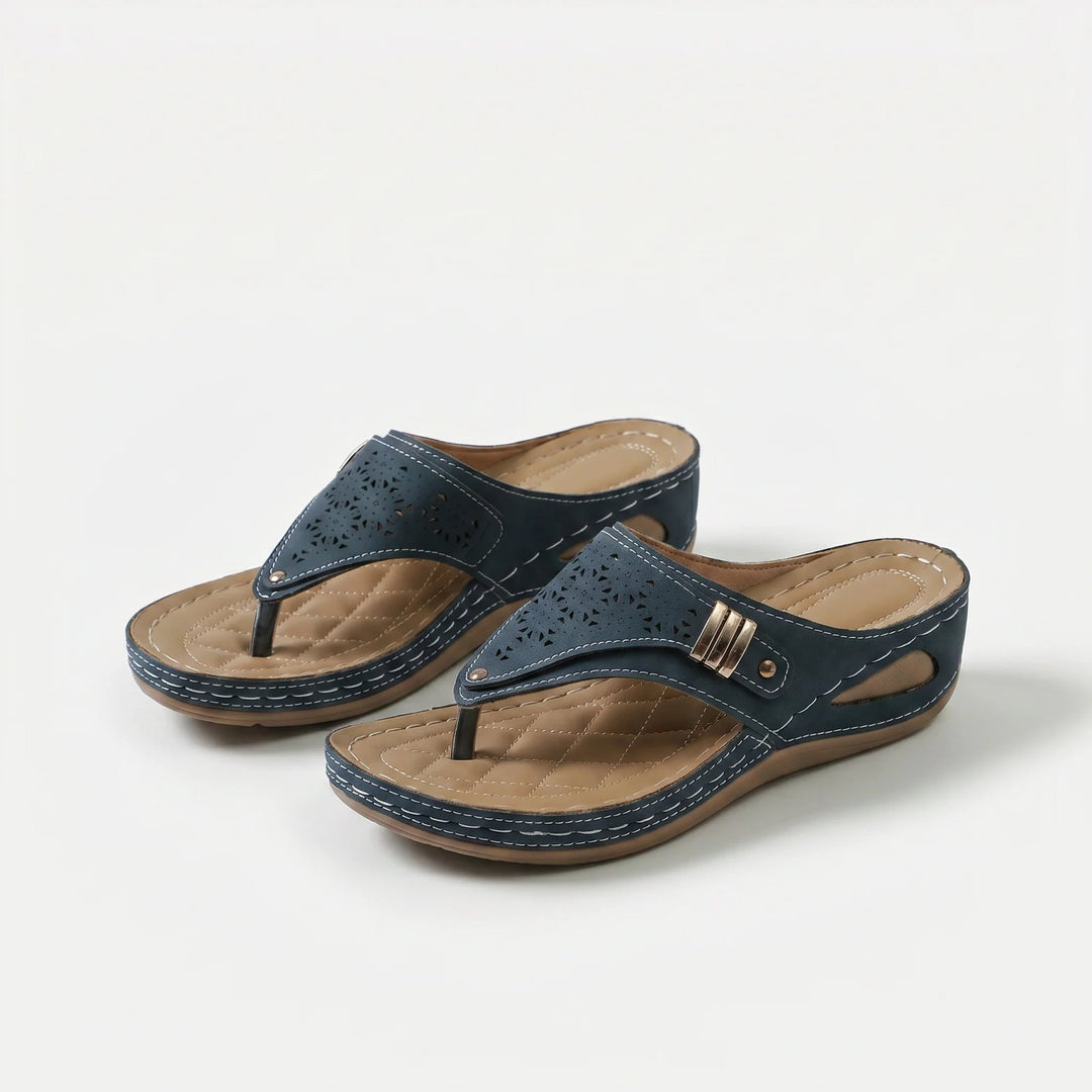 Charlotte™ – | Hælstøtte Hæl-kile Tongsandal