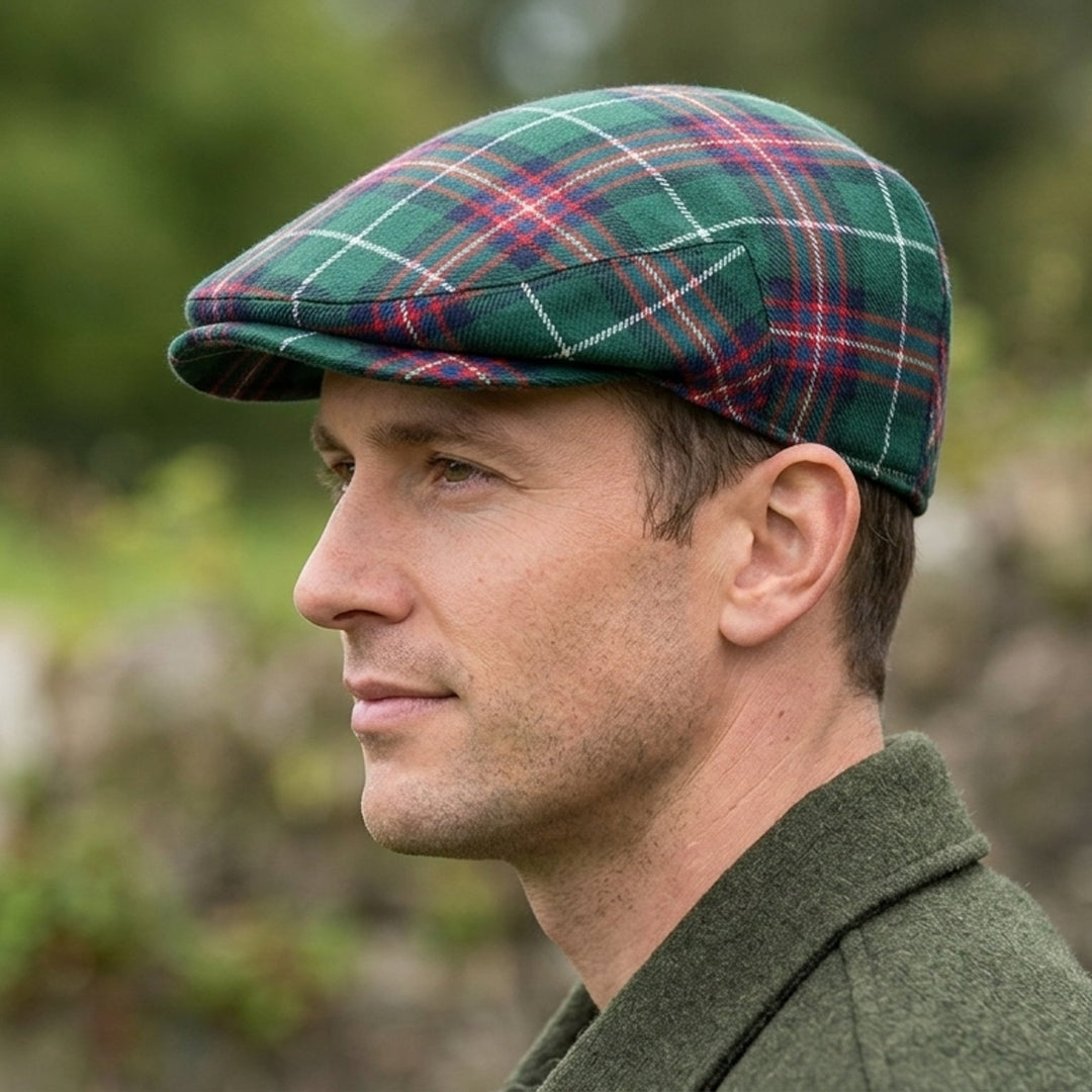 Einar™ – Skotsk Tartan Strukturert Flat Cap