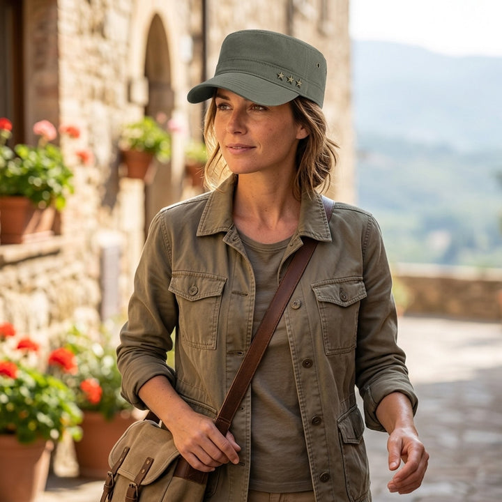 Magne™ – Triple Star Brodert Flattopp Militærcaps