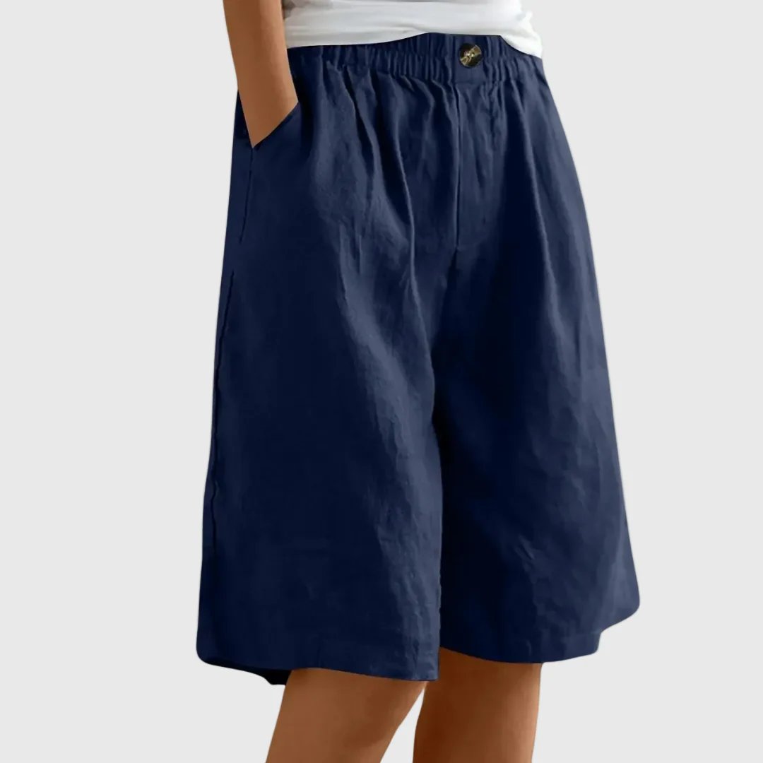 Kaisa™ – Vidbente shorts med elastisk liv.