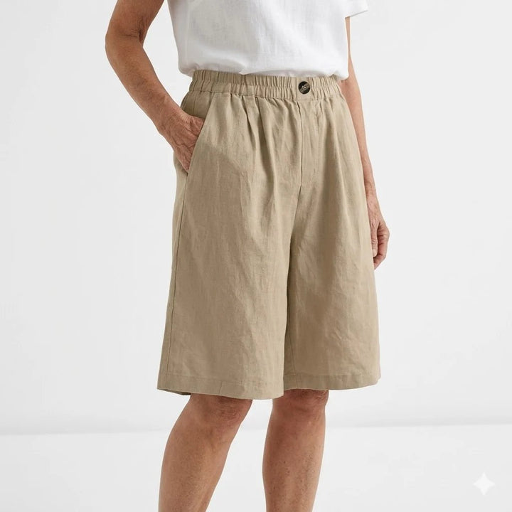 Trine™ – Vidbenet elastisk liv sommershorts
