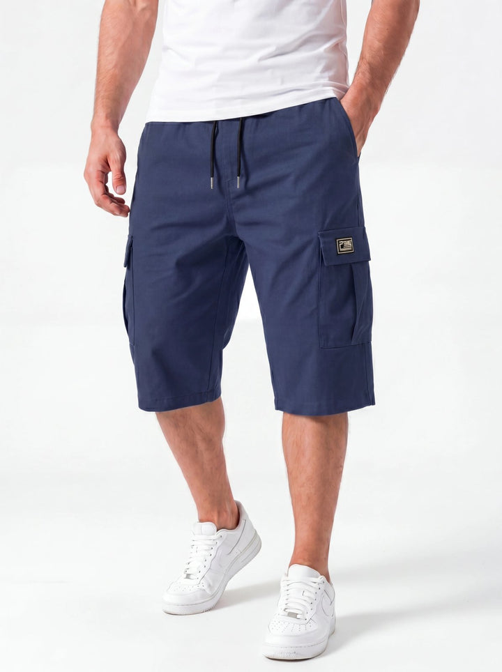 Delilah™ – Drawstring Cargo Pocket Knee Length Shorts