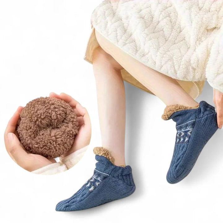 CozySocks™ – Nordisk Strikk Anti-Sklisokk med Fleeceforing