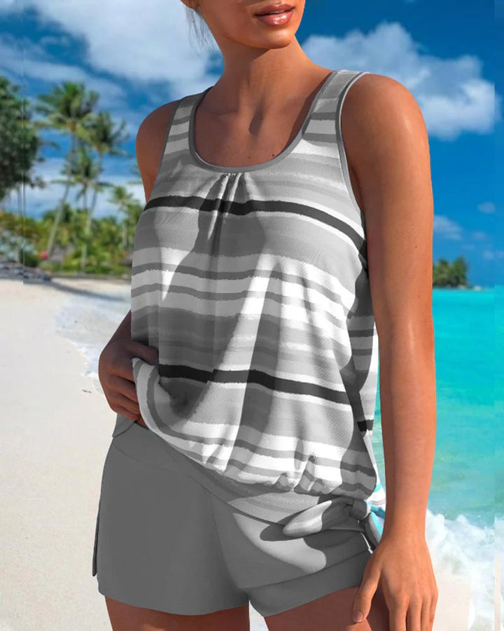 Isabella™ – Avslappet Passform Stripete Tankini-Topp