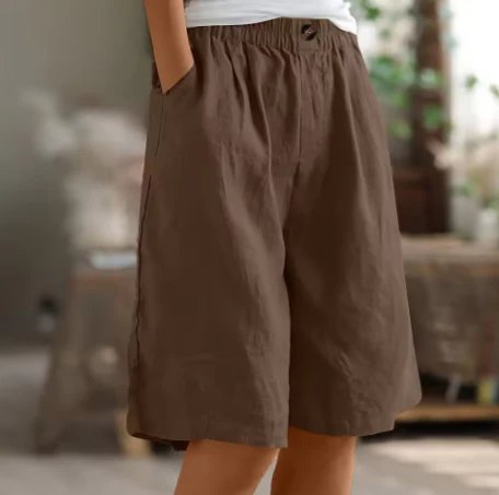 Lara™ – Høyt liv, avslappet passform Bermuda-shorts