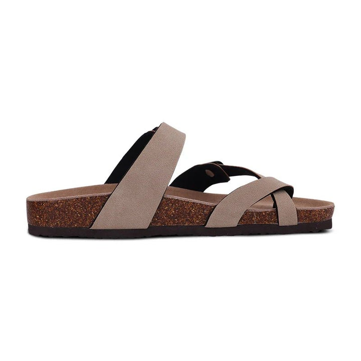 Charlotte™ – Justerbare Spenne Tå-slynge Kork Sandaler