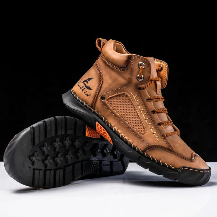 Matteo™ – Håndlagde snørebånd høy-top sneakers