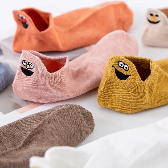 HappyFeet™ – Broderte karaktersokker ankel 10-pack
