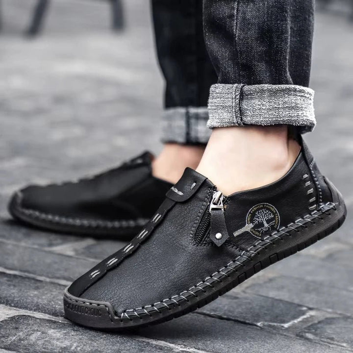 Tor™ – Håndsydd Slip-On Loafers med Sidelukking