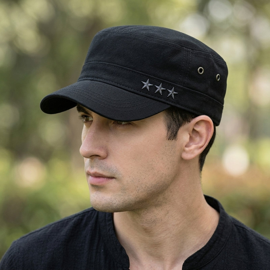 Magne™ – Triple Star Brodert Flattopp Militærcaps