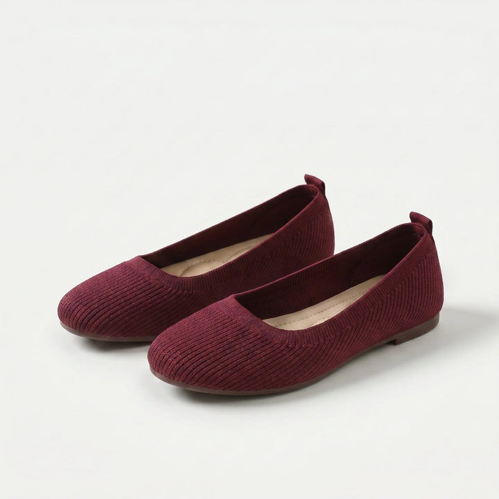 Tuva™ – | Strikkede Slip-On Komfort Ballettsko
