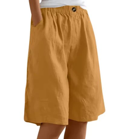 Lara™ – Høyt liv, avslappet passform Bermuda-shorts