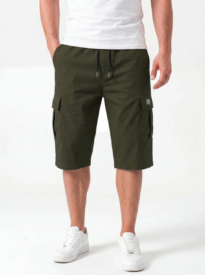 Delilah™ – Drawstring Cargo Pocket Knee Length Shorts