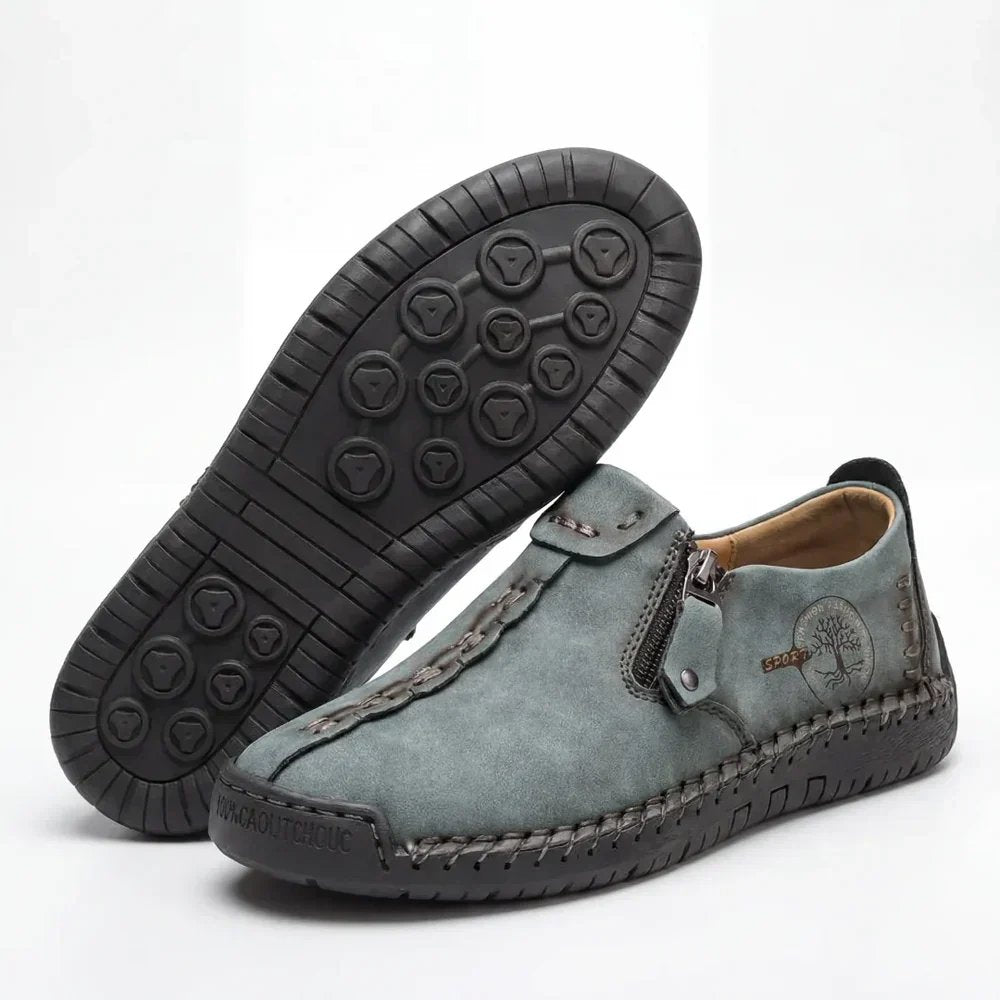 WideStep™ – Håndsydde Komfort Loafers med Sideslipp