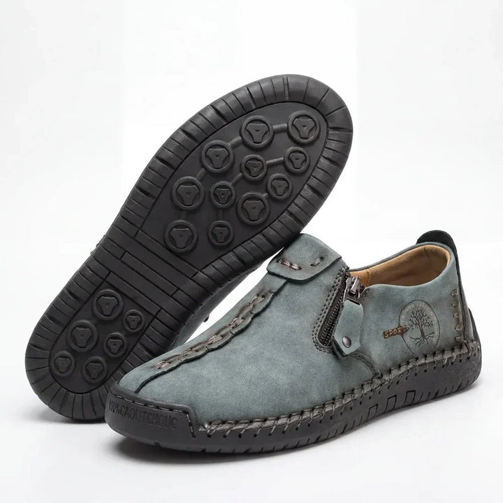 WideStep™ – Håndsydde Komfort Loafers med Sideslipp