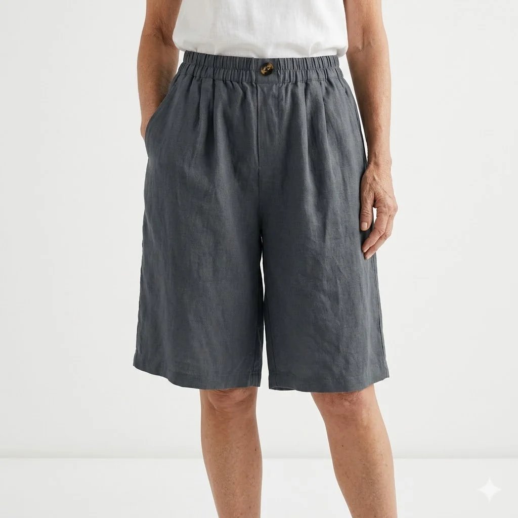 Trine™ – Vidbenet elastisk liv sommershorts