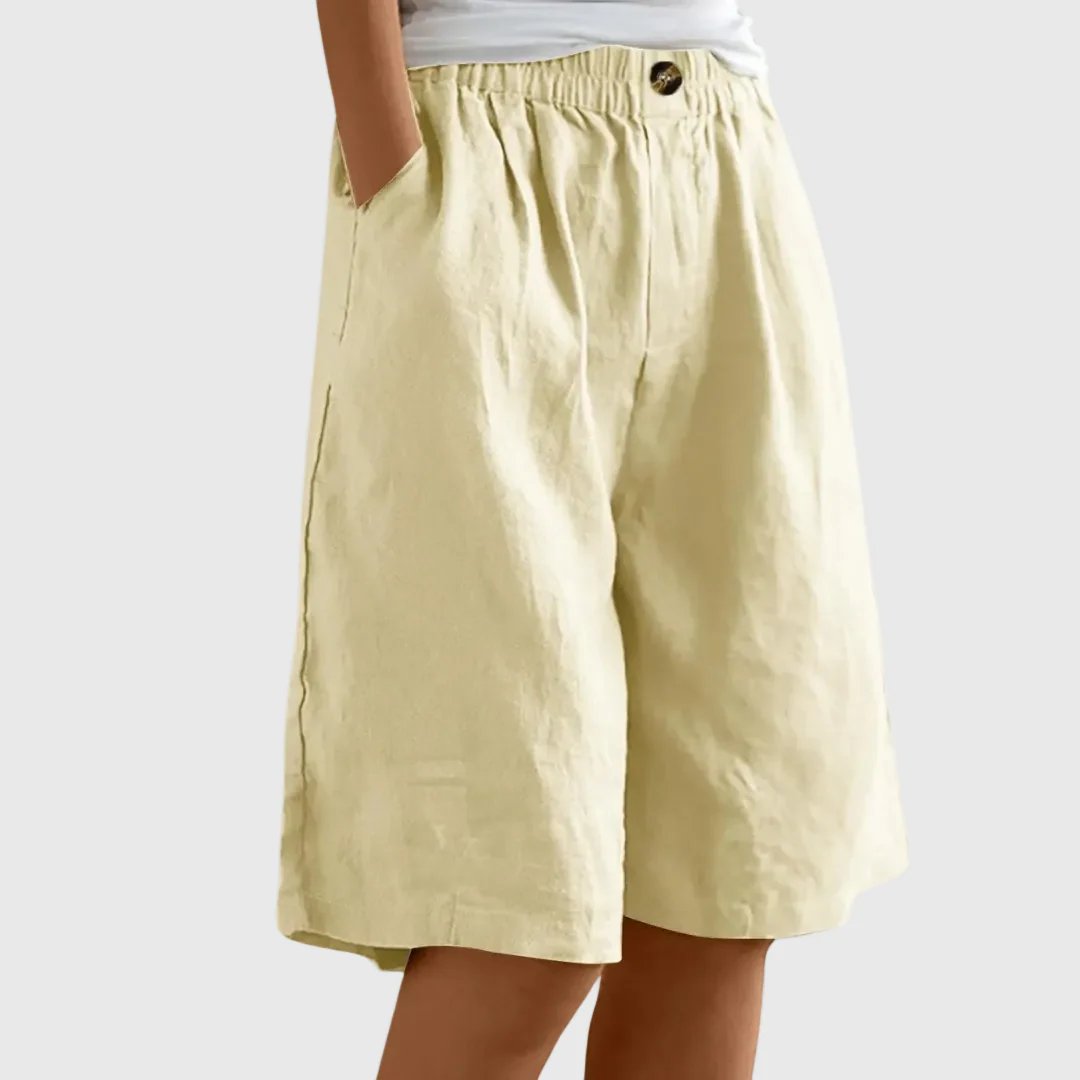 Kaisa™ – Vidbente shorts med elastisk liv.