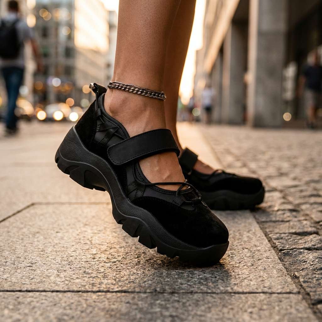 SoftSteps™ – Justerbare stropp chunky sport sandaler