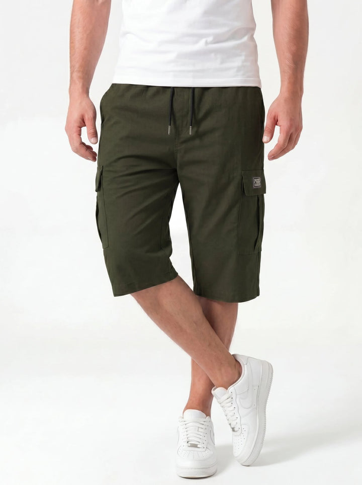 Delilah™ – Drawstring Cargo Pocket Knee Length Shorts