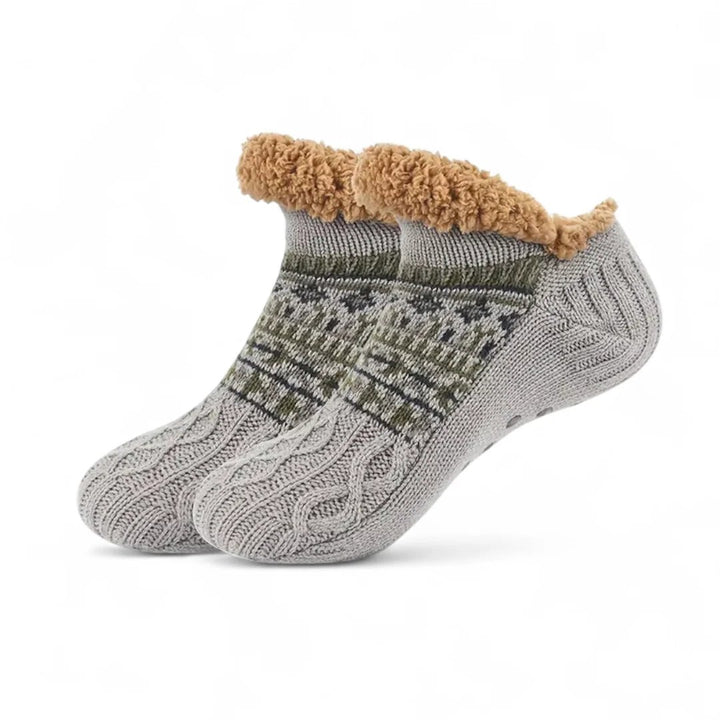 CozySocks™ – Nordisk Strikk Anti-Sklisokk med Fleeceforing