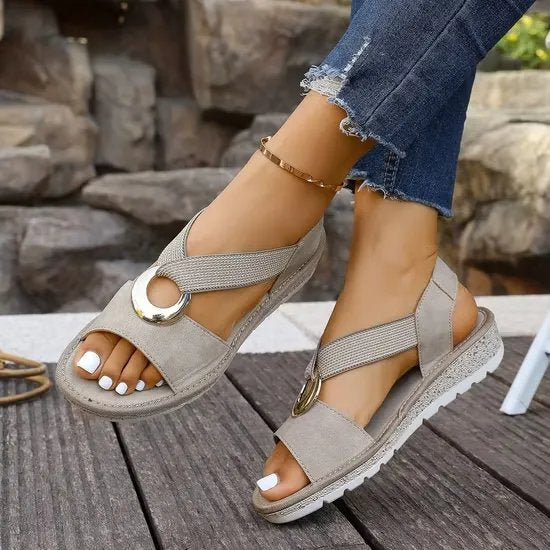 Cecilie™ – Sklisikker Mesh Stropp Komfort Sandaler