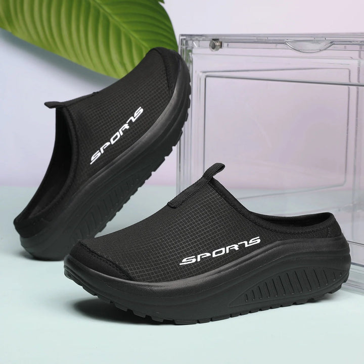 Eline™ – Polstrede Slip-On Plattform Sandaler
