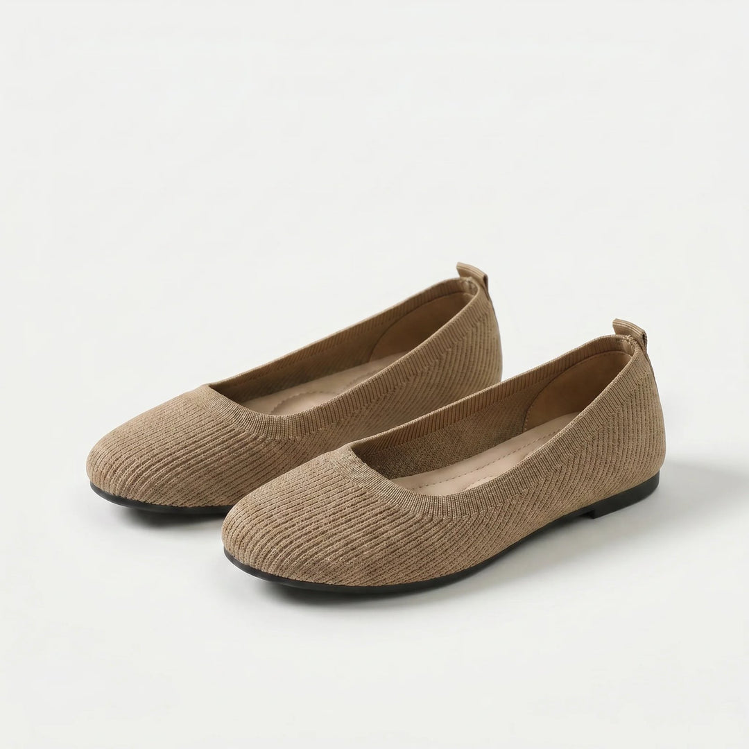 Tuva™ – | Strikkede Slip-On Komfort Ballettsko