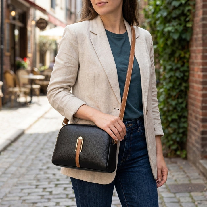 Jenny™ – Crossbody-veske med glidelås og justerbar stropp