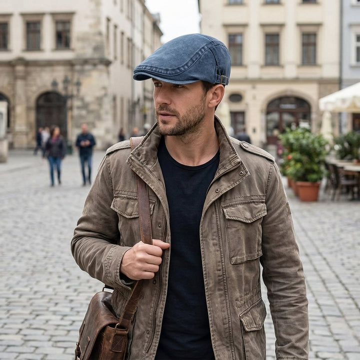 Lucas™ – Justerbart Stropp Vintage Flat Cap