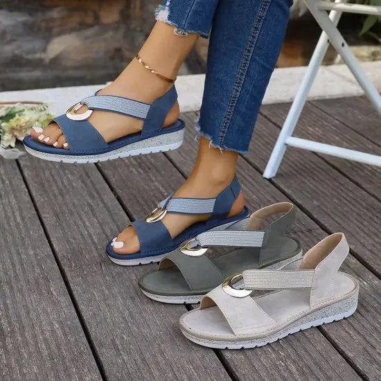 Cecilie™ – Sklisikker Mesh Stropp Komfort Sandaler