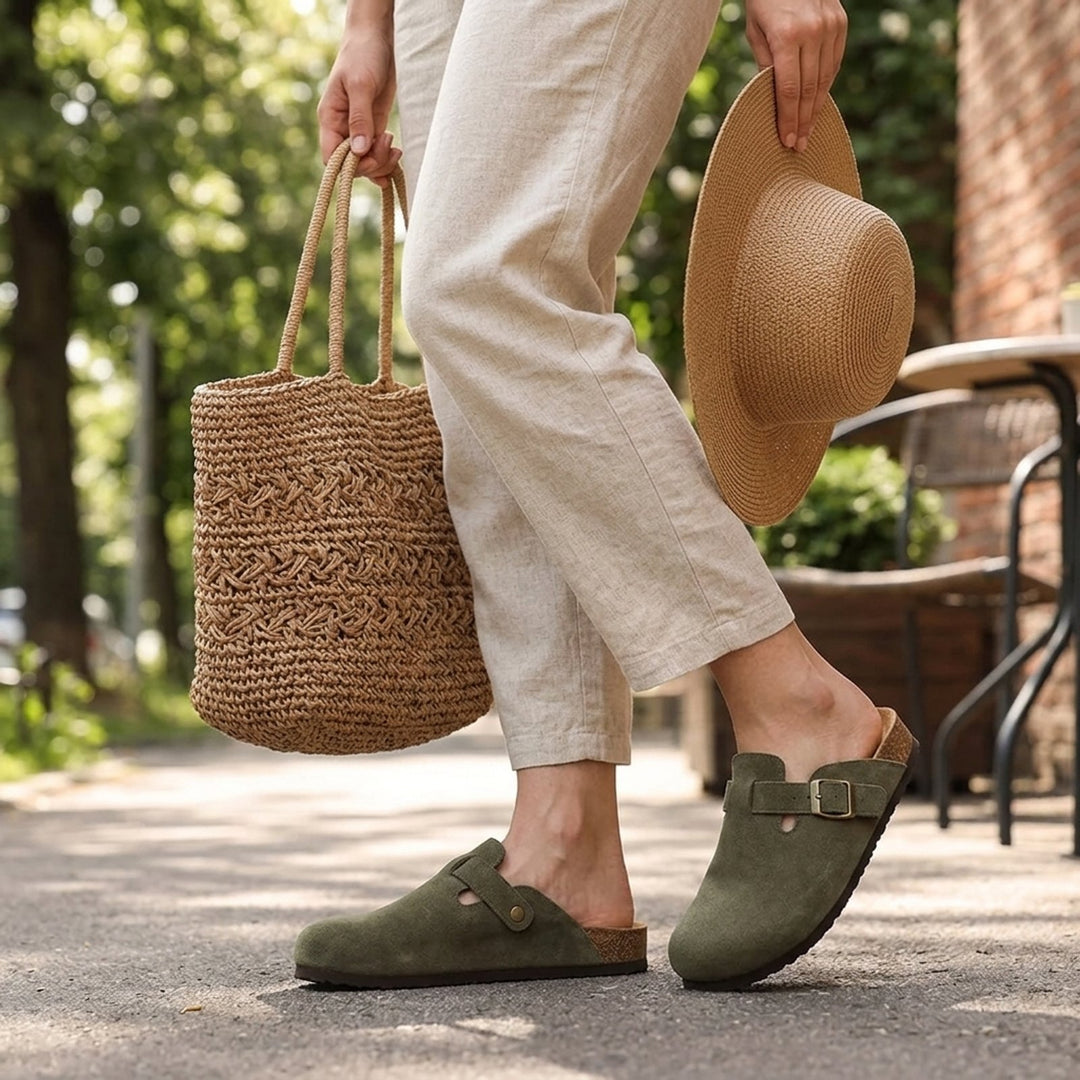 Sierra™ – Sandaler med spenne og anatomisk korksåle