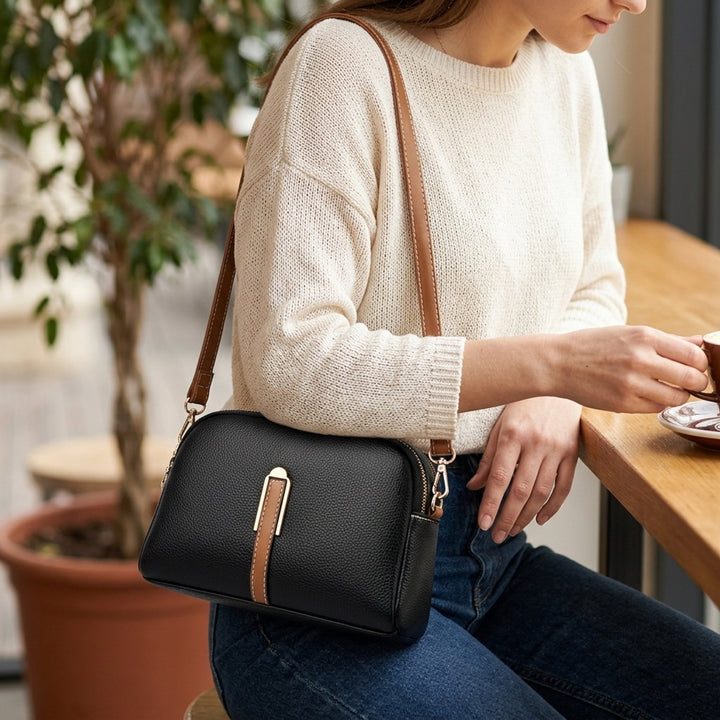 Jenny™ – Crossbody-veske med glidelås og justerbar stropp