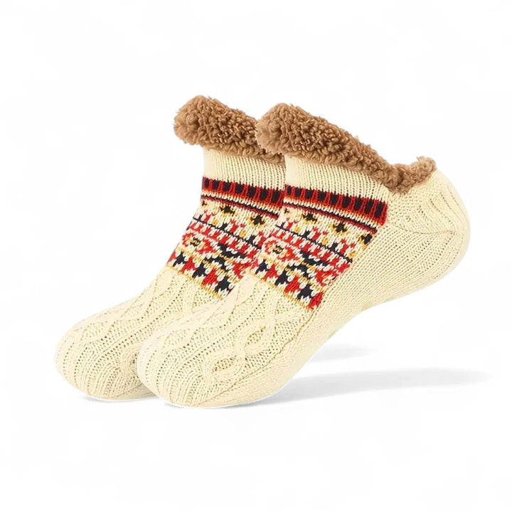 CozySocks™ – Nordisk Strikk Anti-Sklisokk med Fleeceforing