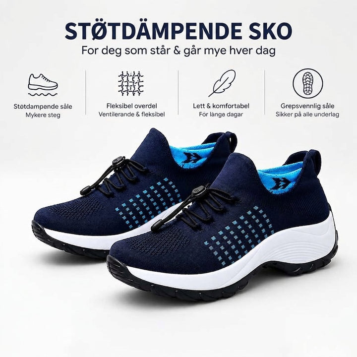 ErgoLite™ – Polstrede Slip-On Gåesko